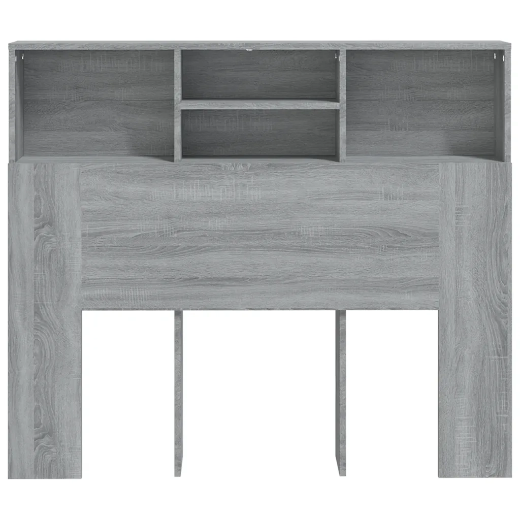 Testiera con Scomparti Grigio Sonoma 120x19x103,5 cm