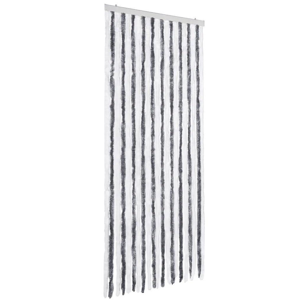 Zanzariera Grigio e Bianco 90x200 cm Ciniglia CFW8083735