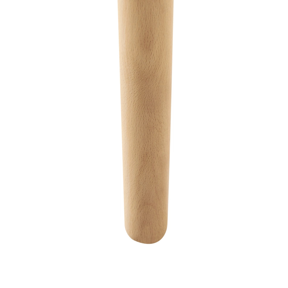 Set di 2 Sedie da Pranzo Gambe in Legno e Tessuto verde scuro Sedile spesso imbottito