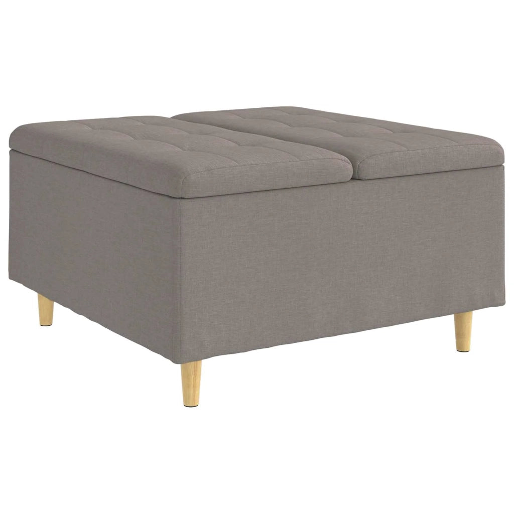 Pouf contenitore con cuscino Talpa 80 x 80 x 45 cm Tessuto 876837