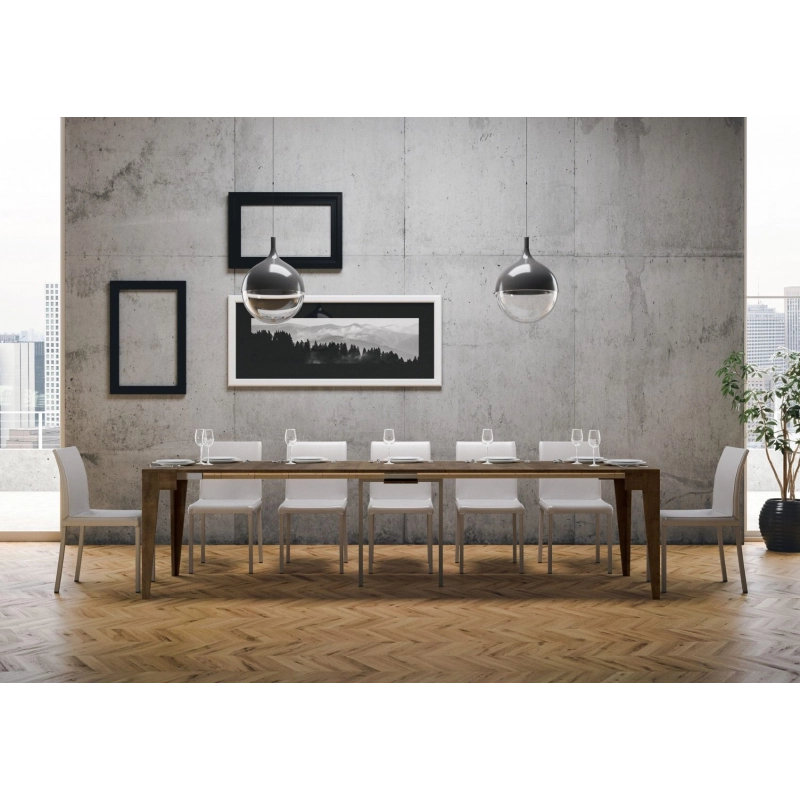 Consolle allungabile 90x42/302 cm Isotta - Noce