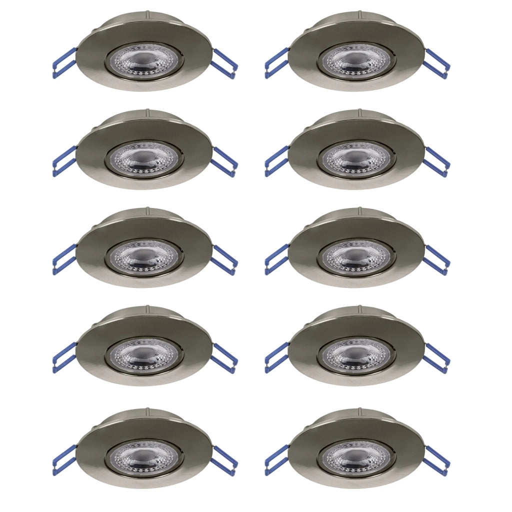 Faretto Incasso Moderno Gedrez Plastiche Grige Trasparente Led 4,9W 5200Lm Ip20