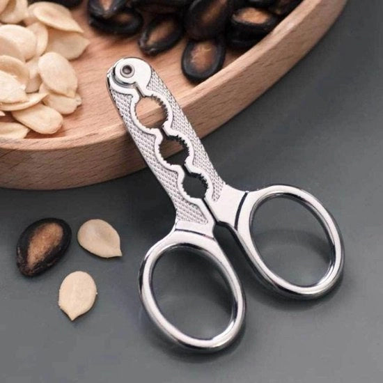 Apri pistacchio con maniglia in acciaio inossidabile, apri pit di zinnia con apri pit, apri pistacchio con apri biscotti, apri pit di zinnia, pelatrice per melone, accessori da cucina da forno, apri pistacchio