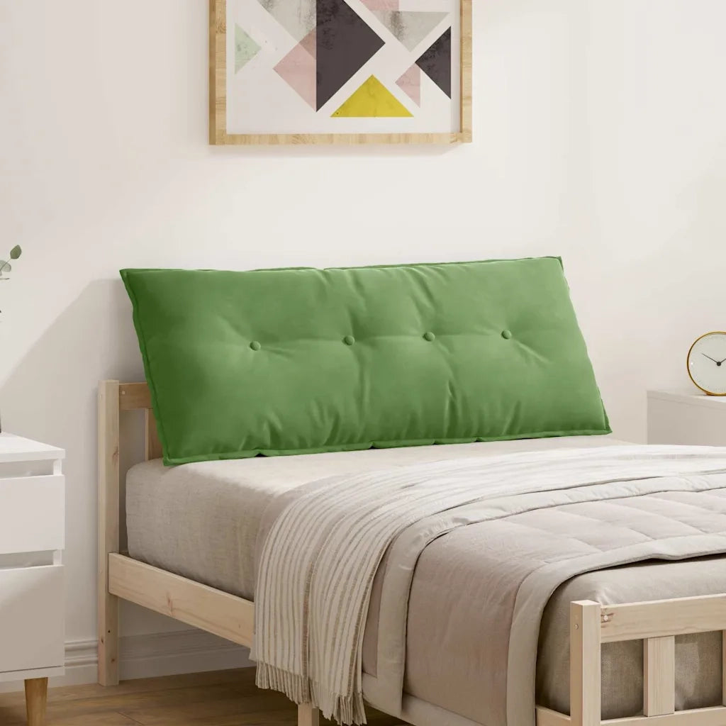 Cuscino per Schiena | Cuscino dorsale Verde chiaro 120 x 50 cm Tessuto in Cords