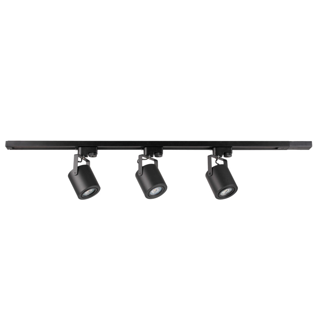 Sistema binario MINOR nero 1m 3 faretti GU10 Polux