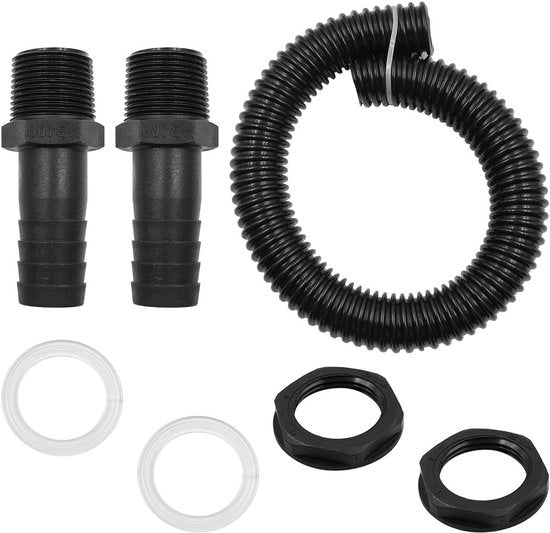 Kit di connessione per serbatoio dell'acqua piovana | Kit di collegamento per tubo di scarico 25mm | Kit di connessione per serbatoio dell'acqua piovana con tubo di scarico da 25mm
