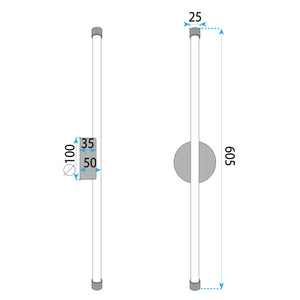 Applique Da Parete Led Lhj069-w Black