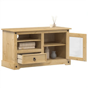 Mobile Porta TV Corona 100x45x58 cm in Legno Massello di Pino