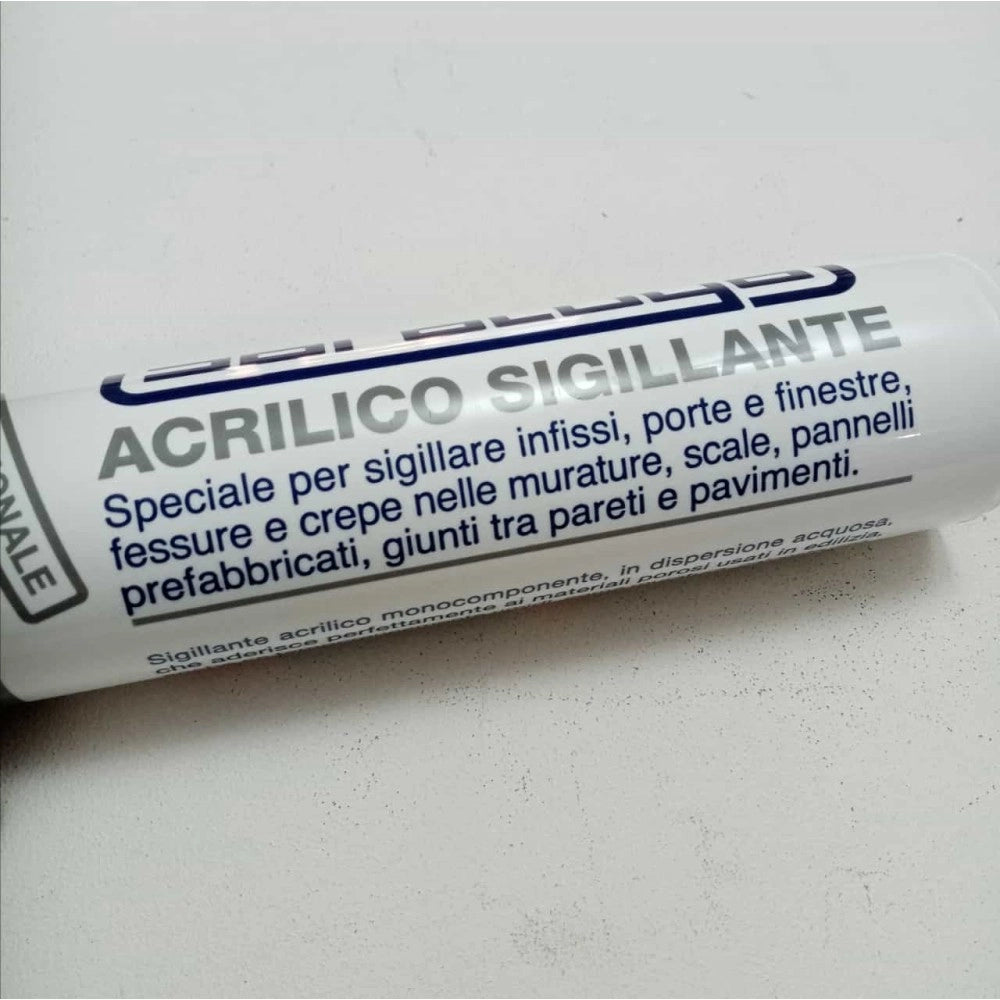 Saratoga 450gr silicone sigillante acrilico grigio chiaro verniciabile