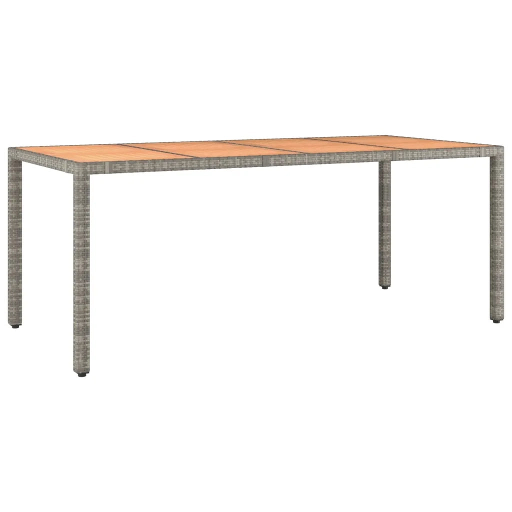 Set da Pranzo da Giardino 9 pz con Cuscini in Polyrattan Grigio 3157560