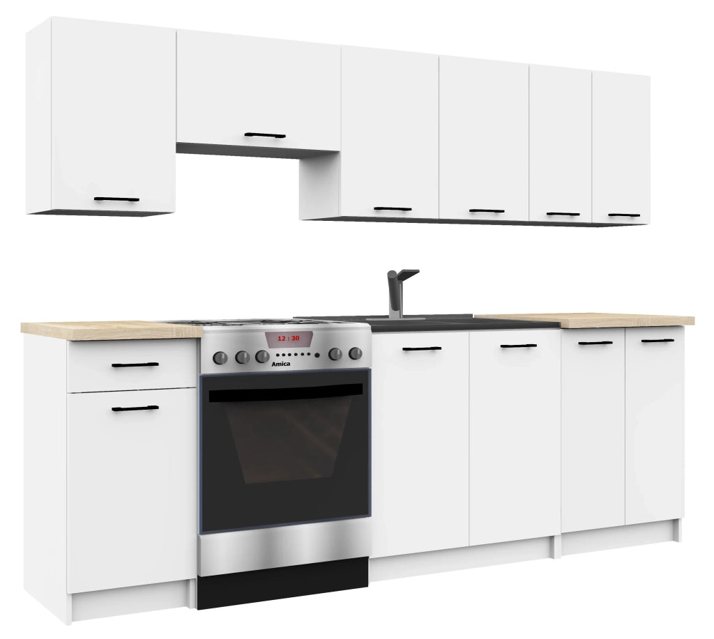 Mobile da cucina per incasso del forno AKORD S60 sistema OLIWIA Bianco 60 cm 1 anta 60x55x82 cm