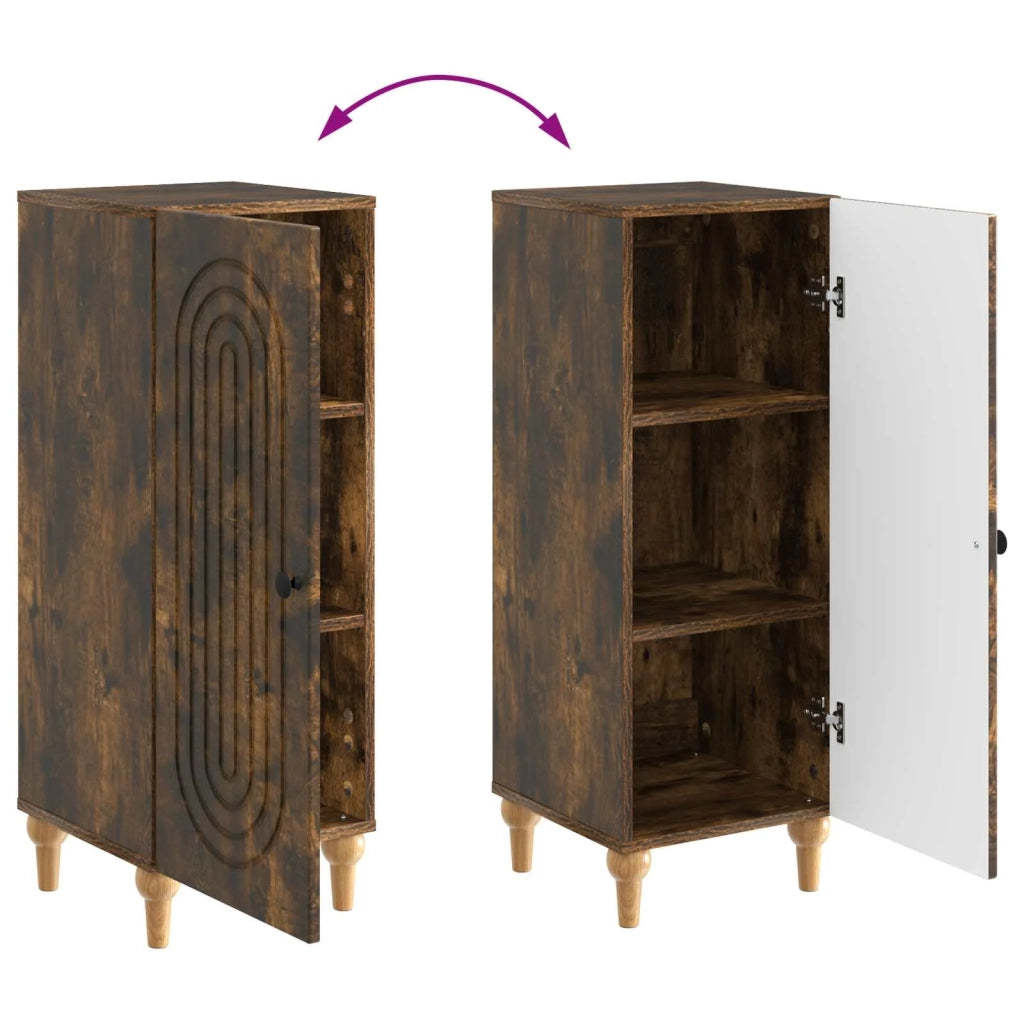 Credenza Rovere Fumo 33 x 34,5 x 90 cm Legno ingegnerizzato