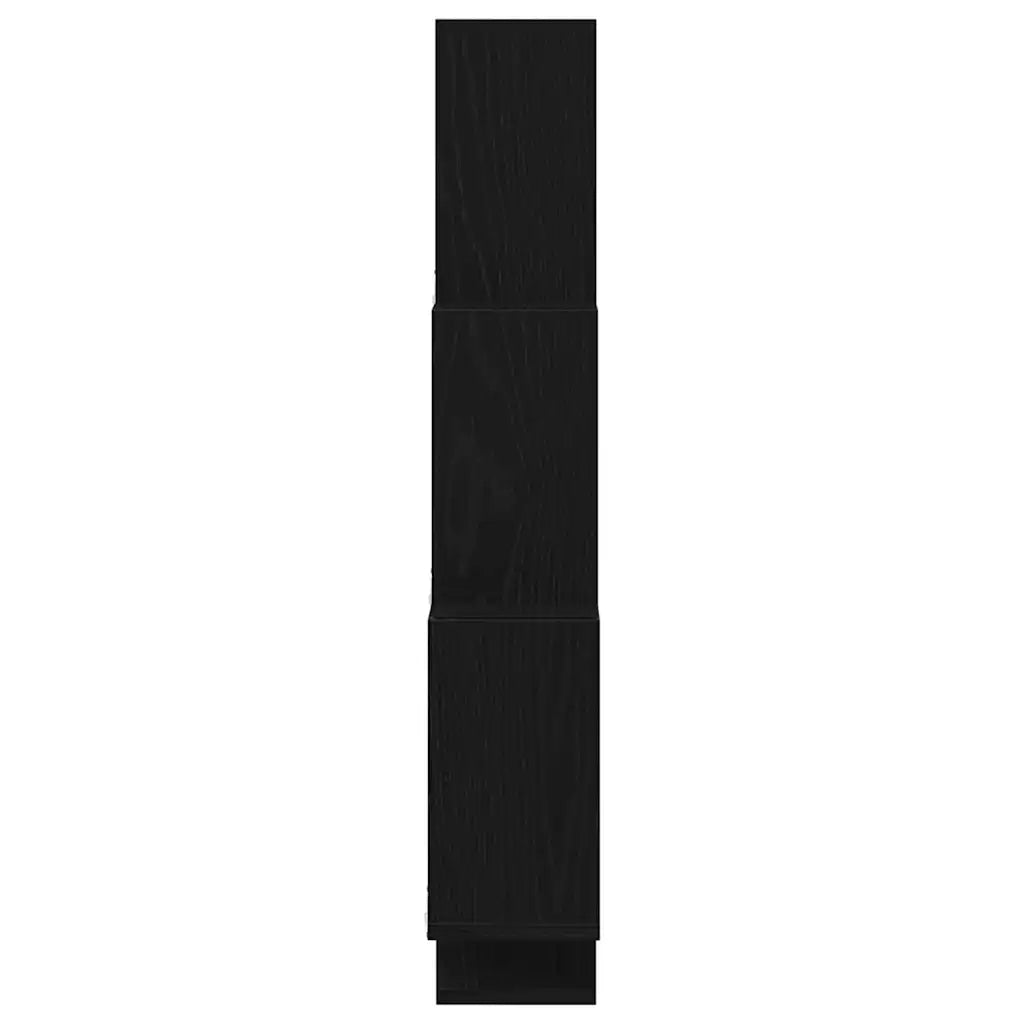 Scaffale da parete A parete Rovere Nero 78 x 15 x 93 cm 862649