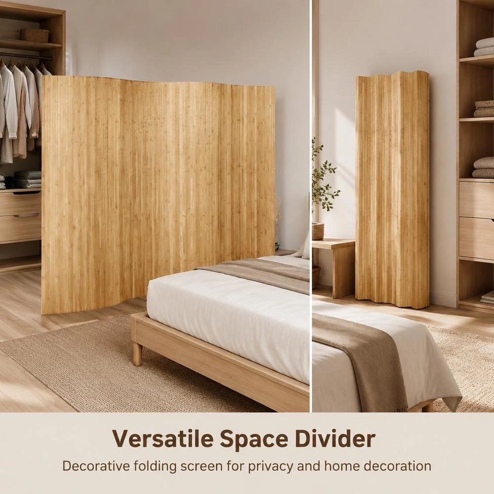Bamboo Room Divider 250x165 Cm Natural