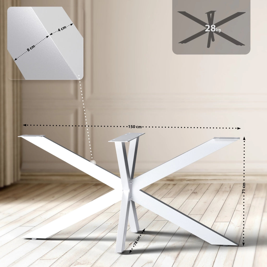 Tischbeine Hardwick 150x78x71 cm