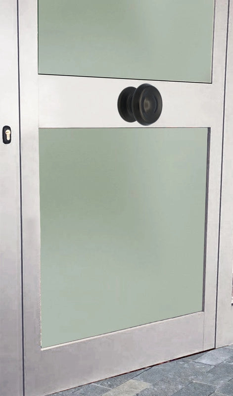 Pomolo fisso per porta SAGUATTI 176/80IB in alluminio marrone opaco