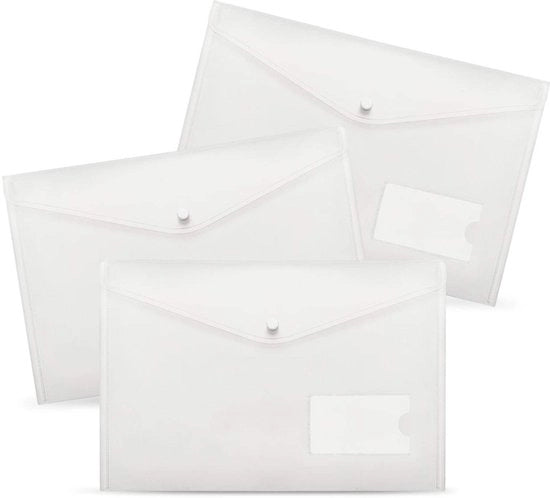Pacco di 20 scatole in plastica A4 - scatola trasparente A4 - scatola con chiusura A4 - scatola in plastica A4 con coperchio - scatola per documenti A4 con contenitore per carte per l'organizzazione dei documenti