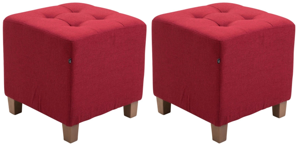Set di 2 sgabelli Pharao rosso