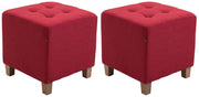 Set di 2 sgabelli Pharao rosso
