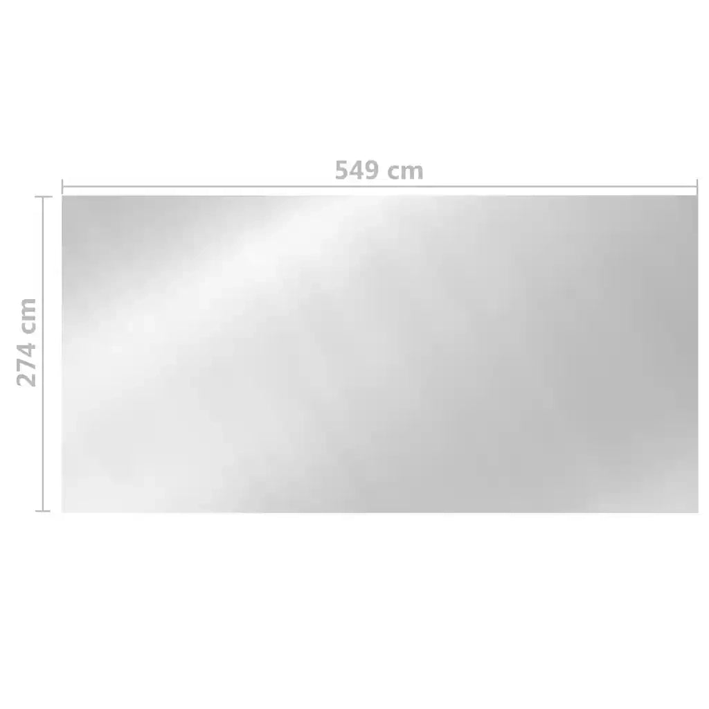 Copertura per Piscina Argento 549x274 cm PE CFW8935632