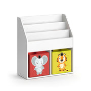 Vicco Libreria bambini Bianco 30.7 x 79 cm con 2 scatole pieghevoli opt.2