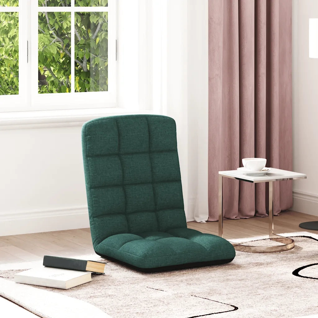 Sedia da Terra Pieghevole Verde Scuro 71x51x62 cm in Tessuto 4019742