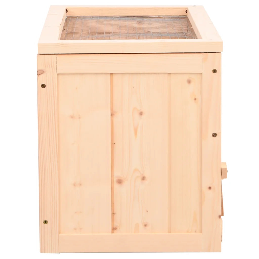 Gabbia per Criceti 60x30x35 cm in Legno Massello di Abete 172377