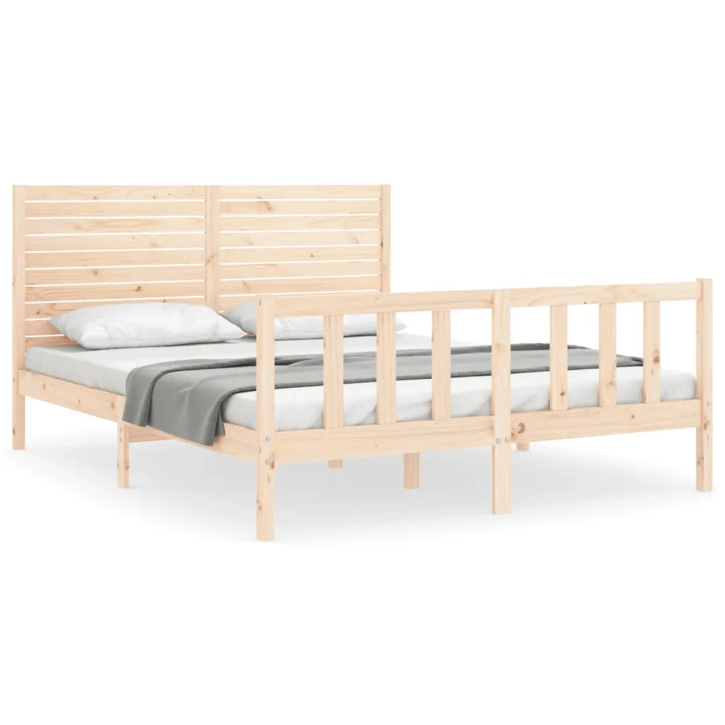 Giroletto senza Materasso 160x200 cm in Legno Massello di Pino 3193216
