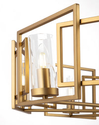 Lampada pendente House in Metallo Bowi Oro