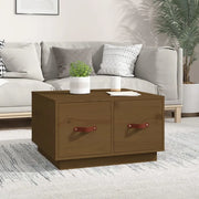 Tavolino da Salotto ambra 60x53x35 cm Legno Massello di Pino 820969