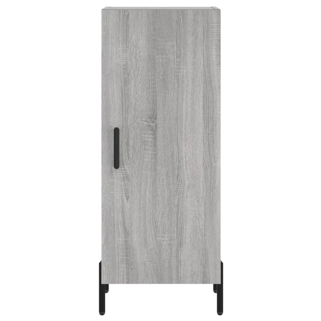 Buffet credenza cassettiera armadio mobile contenitore organizer cucina soggiorno salotto rovere Sonoma alto 34,5 x 34 x 180 cm legno ingegnerizzato grigio 02_0035312
