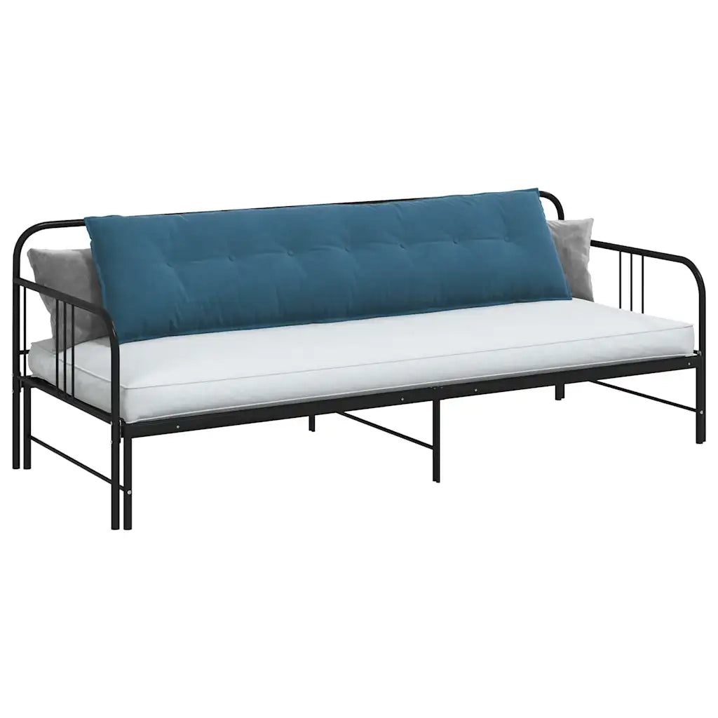Cuscino per Schiena Blu 200 x 50 cm Tessuto in Cords 42014975