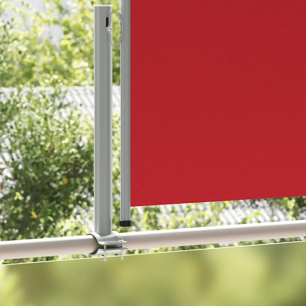 Tenda Laterale Retrattile per Patio 120x300 cm Rossa 48345