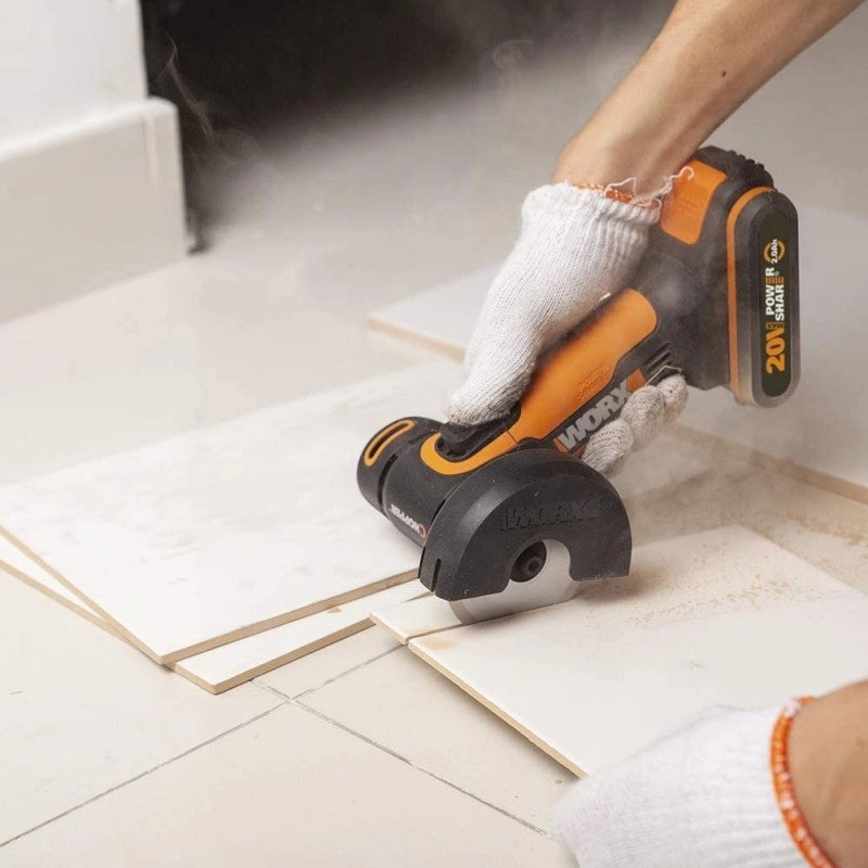 Smerigliatrice Angolare WX801.9 20V Disco 76mm Compatta per Taglio Metallo e Piastrelle - Worx