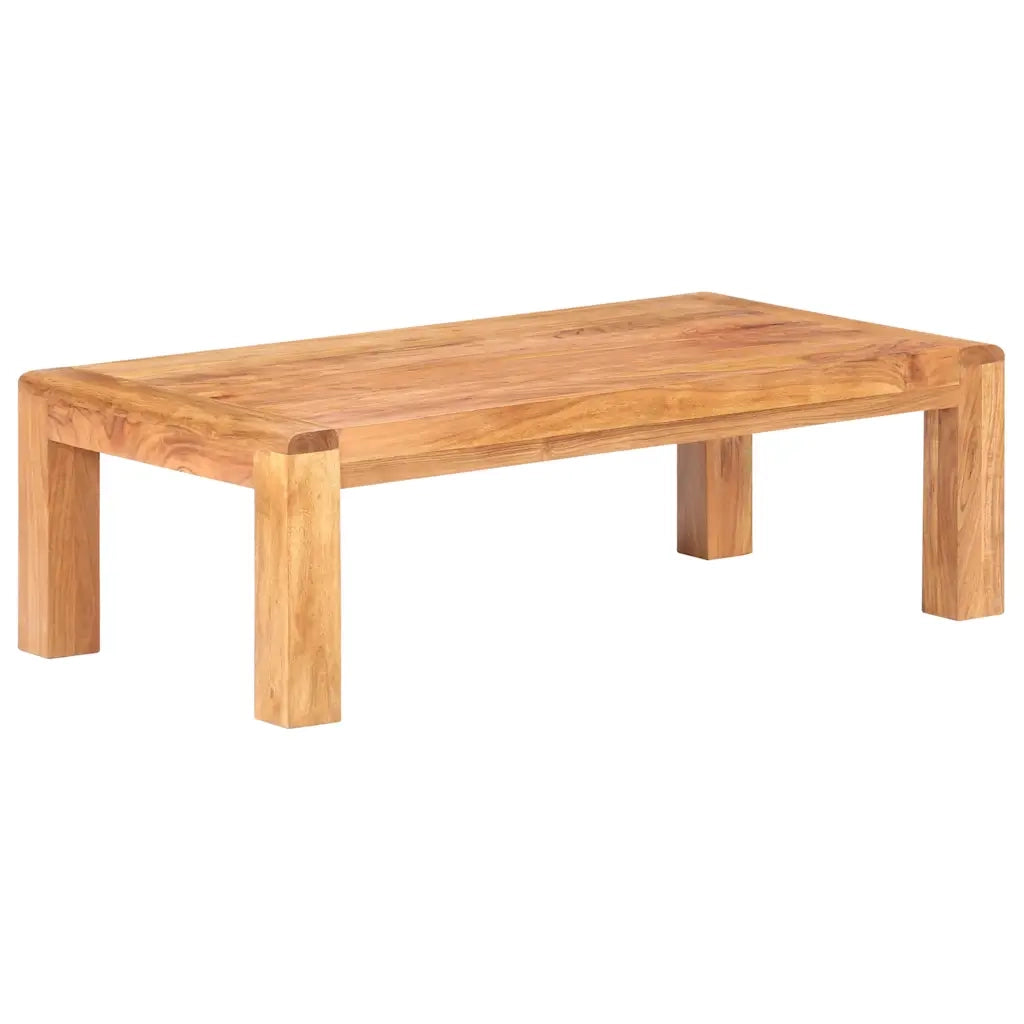 Tavolino da Salotto-Tavolino da soggiorno-Tavolo 110x60x35 cm Massello Acacia Finitura Ambra