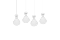 Lampada a Sospensione da Interno  E27 in Metallo Bianco Opaco