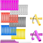 Set di Stivali Permanenti a 60 Pezzi - Onde Freddissime - Rotoli Increspati - Code di Stoccaggio in Acciaio - Adatto per Capelli Lunghi/Corti - Nessuna Caldaire Necessaria - Spille per Capelli