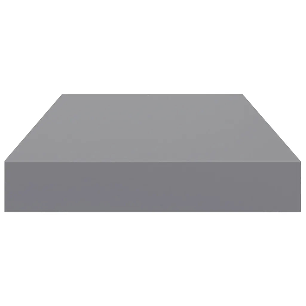 2 pz Scaffali a Parete | Ripiano a parete | Mensole a Parete Grigi 40x23x3,8 cm in MDF