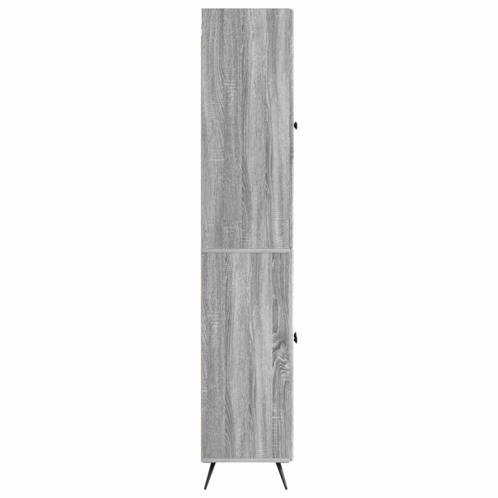 Set di armadi 2 pcs Sonoma grigio Legno ingegnerizzato