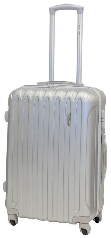 Trolley Valigia Media Rigida in ABS 4 Ruote TSA Ravizzoni Dubai Silver