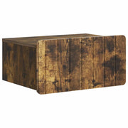 Mobiletto da notte a muro Rovere Fumo 49 x 34,5 x 24 cm