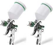 Spazzola HVLP 2 in 1 con atomizzatore 1,4/1,7/2 mm con contenitore superiore