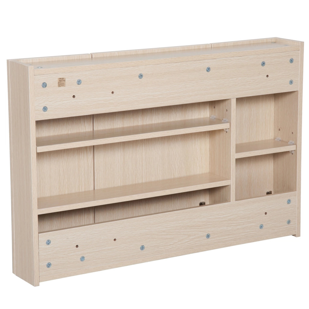 Armadio Bagno con Specchio 3 Ante e Ripiani Regolabili ¨C Zephmum ¨C 90x60x13,5 cm Rovere