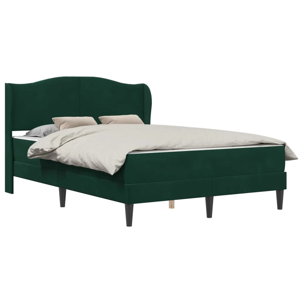 Struttura del letto Verde Scuro 160 x 200 cm Velluto