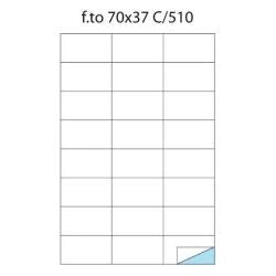 Cf50  fogli  etichette  a4  70x37  12  mm - X220LWMC510