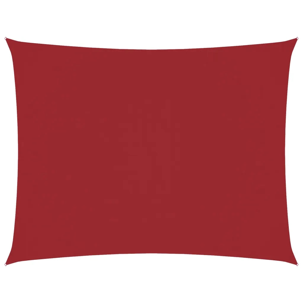 Vela Ombreggiante-Parasole a vela Oxford Rettangolare 6x8 m Rosso