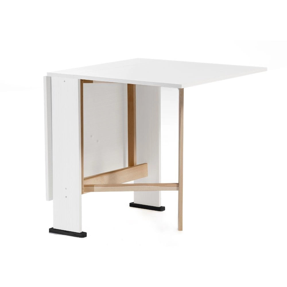 Tavolo Consolle Pieghevole bianco Mati Salvaspazio 21x74x78H