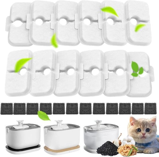 Set di 12 Filtri per Fontana per Gatti