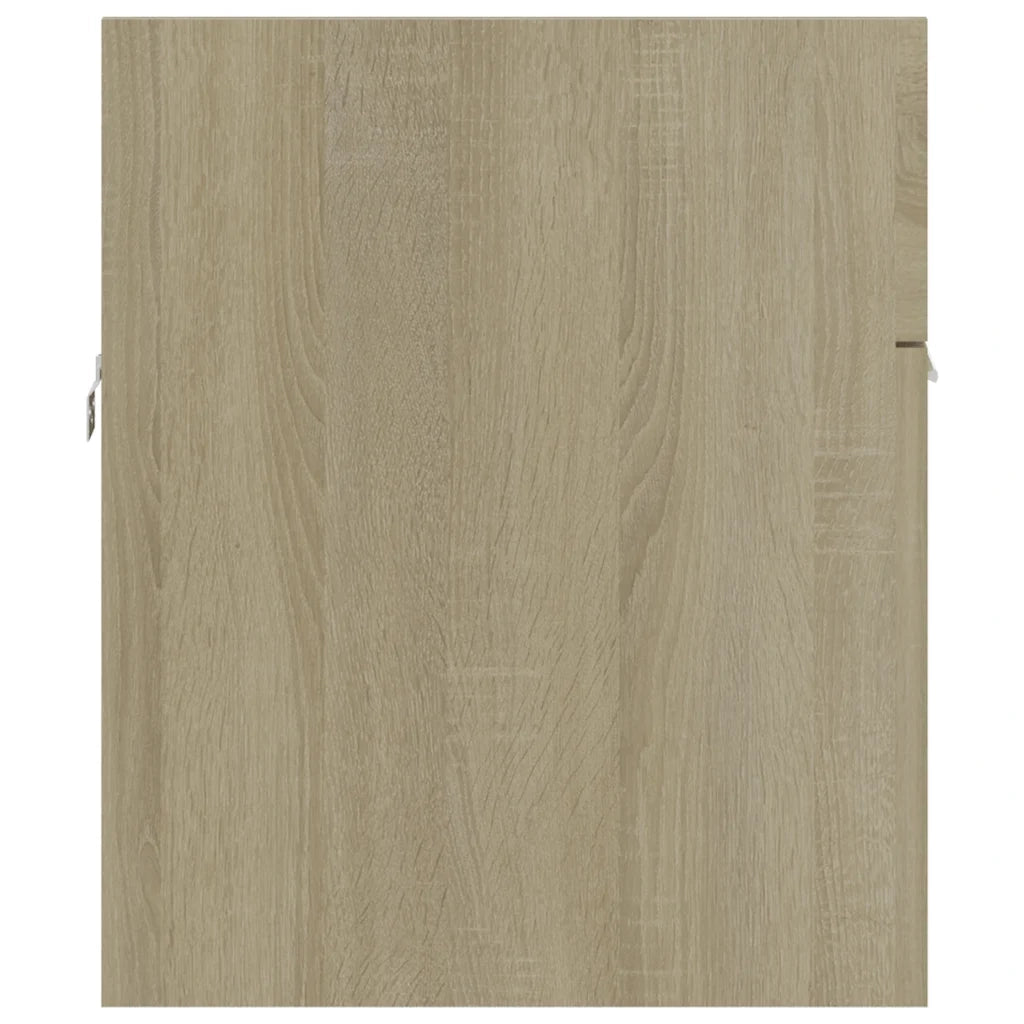 Set Mobili da Bagno 2 pz Rovere Sonoma in Legno Multistrato 804803