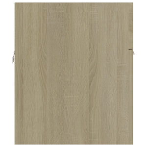 Set Mobili da Bagno 2 pz Rovere Sonoma in Legno Multistrato 804803